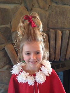 Cindy Lou Who hair | Costume adventures Cindy Lou Hair, Who Hair, Seussical Costumes, Whoville Christmas