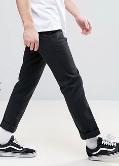 Dickies Mens Fashion, Dickies 872 Outfits Men, Vans Old Skool Outfit, Street Casual Men, Man Dressing Style, Slim Style