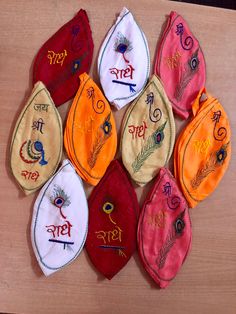 10 X Gomukhi Gomukh Jaap Japa Prayer Bead Bag, embroidery with Zip Pocket, Rosary, Prayer Beads, Yoga Mala, Temple, Meditation, Shri Radhe written in Hindi                                                                                           This is 10 piece set. Gomukhi is Made from Pure Cotton Cloth with a Dual Cloth inside, Cotton Lining to give a Warm Feeling, there is zip in the back to keep small things. Japa Mala Bag Bag for Rudraksha Japa Mala Bag for Tulsi Japa Mala Useful for Jap/J Traditional Beaded Bags For Festivals, Traditional Bags For Puja Festivals, Traditional Multicolor Embroidered Potli Bag For Festivals, Handmade Multicolor Embroidered Potli Bag For Festivals, Multicolor Embroidered Potli Bag For Festivals, Embroidered Multicolor Potli Bag For Festivals, Traditional White Potli Bag With Zari Work, Traditional Handmade White Potli Bag, Traditional Potli Bag With Motifs For Festivals