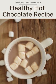 Make this healthy hot chocolate recipe with just a few simple nourishing ingredients. It only takes a few minutes to mix together and heat up. Once you realize how easy it is to make your own homemade hot cocoa, you won't need to purchase packets from the store again!