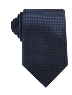 Navy Blue Basket Weave Checkered Necktie Professional Blue Suit And Tie Accessories For Business, Classic Blue Ties For Business, Classic Blue Business Ties, Navy Suit And Tie Accessories For Business, Classic Blue Neckwear For Business, Classic Blue Business Neckwear, Navy Fitted Tie For Office, Classic Blue Neckwear For Office, Navy Office Tie