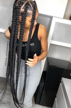 Big Cornrows Hairstyles, Big Box Braids