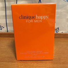 Brand New. Sealed Clinique Happy For Men, Clinique Happy, Ad Campaigns, Ad Campaign, Fragrances Perfume, Color Orange, Spray, Fragrance, For Men