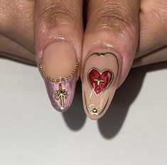 City Nails, Heart Nail Art, Soft Nails, Nails Desing, Heart Nails, Jersey City