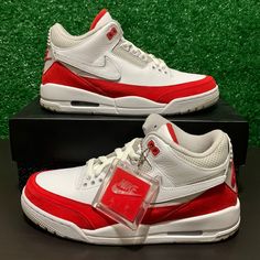 Brand New Deadstock - Air Jordan 3 Retro Tinker’s No Discount On Shoes Air Jordan 4 White With Red Sole, Jordan Shoes Retro, Jordan 3 Retro, Shoes Retro, Air Jordan 3 Retro, Shoes Air, Air Jordan 3, Jordan 3, Jordans For Men