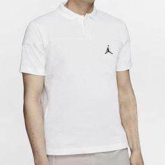 Air Jordan Jumpman Casual Sports Short Sleeve Polo Shirt White CJ4705-100 Polo Shirt White, Short Sleeve Polo, Nike Jordan, Sport Shorts, Shirt White, Air Jordan, Air Jordans, Polo Shirt, Jordan