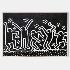 Large Keith Haring Pop Painting Large Keith Haring 3D Texture Wall Painting Keith Haring Canvas Art Keith Haring Painting, Keith Haring Style, Free Frames, Textured Canvas Art, 3d Texture, Linen Canvas, Keith Haring, Colorful Landscape, Texture Painting