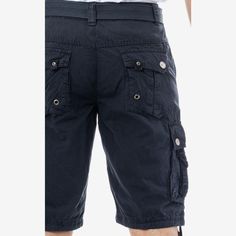 Men's 12.5" Inseam Cargo Shorts.They are constructed with quality & durable material for long-lasting comfort and breathability. Features 6 Large Pockets, 2 Side Slant Pockets, 2 Cargo Snap Closure Flap Pockets & 2 Back pockets.Detailed Pockets:Twill Tape & Grommet Detail on Cargo Pockets.Knee Length Hem:12.5" Inseam.Belt Included!Includes Canvas Weave Belt.DURABILITY:Made of 100% Cotton Material Navy Shorts With Pockets, Casual Navy Bottoms With Belt Loops, Navy Bottoms With Pockets, Navy Short-length Pants With Pockets, Bermuda Cargo, Shipt Shopper, X Ray, Extra Storage, Twill Tape