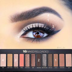 Make Up Tutorials, Urban Decay Cosmetics, Eye Makeup Steps, Makijaż Smokey Eye, Eye Makeup Designs, Makeup Step By Step, Makeup Eye Looks, Urban Decay Makeup