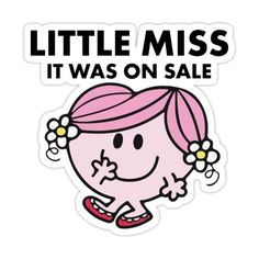 a sticker that says, little miss in love with rye kingad