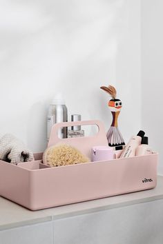 Vitra Toolbox Pink Tool Box, Bathroom Storage Boxes, Storage Caddy, Dream Apartment, Wooden Dolls, Shop Interior Design, Cairo, Bathroom Storage, Bedroom Makeover