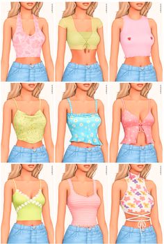 31+ Aesthetic Sims 4 Crop Tops CC (Lookbook + Links to Download) Sims 4 Cute Outfits Cc, Crochet Sims 4 Cc, Cute Sims 4 Clothes, Sims 4 Cc Tops Female Maxis Match, Teen Sims 4 Mods, Sims 4 Boho Clothes, Sims 4 Cc Trainers, Sims 4 Summer Cc Clothes, The Sims 4 Cc Women Clothes