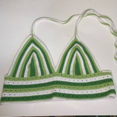 Handmade Item Plus Size/ Fuller Bust Crochet Bralette. Never Worn. Measurements Posted. Halter Top Style. Made Of 100% Cotton Yarn. Straps Approximately 32-33 Inches Long. Bralette Crochet, Plus Size Crochet, Crochet Bralette, Crochet Crop Top, Cotton Yarn, Halter Top, Bralette, Knit Crochet, Top Styles