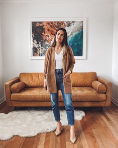 How to Wear Straight Leg Jeans – Natalie Borton Blog Outfits Leggins, Camo Cardigan, Pijamas Women, Looks Jeans, White Loafers, Spring Capsule