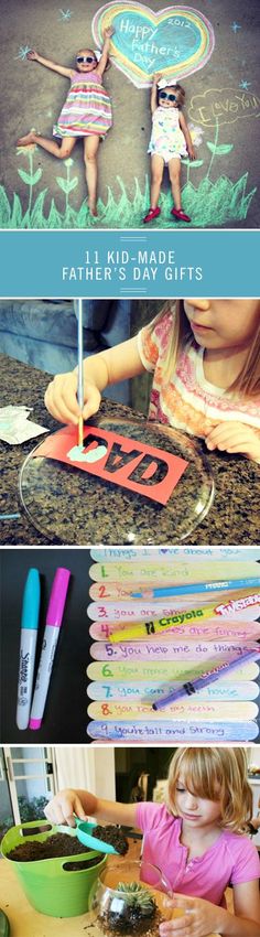 Get crafty this Father’s Day with homemade gifts the kids can make — from trivets for the chef to golf tee holders for the golfer. Click through for  all the fun ideas for pops with these 11 DIY Father’s Day gifts. Fathers Day Diy, Diy Photo Book, Golf Tee, Cadeau Diy, The Chef