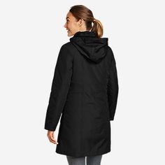 Women's Girl On The Go Insulated Trench Coat | Eddie Bauer Winter Workwear Nylon Raincoat, Nylon Raincoat For Cold Weather In Fall, Fall Nylon Raincoat For Cold Weather, Reputation Eras Tour Outfit, University Clothes, Waterproof Trench Coat, Eras Tour Outfit, Trench Coat Black, Travel Wardrobe