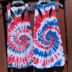 "Patriotic Tie Dye Tank Top // Tie Dye Racerback Tank // Red, White and Blue Tank Top // USA Tank Top // Summer Tie Dye // 4th of July Tank Red, White and Blue Tank top Our *Best Selling* \"Patriotic\" Tank top is the perfect blend of Red, White and Blue. Perfect for memorial day, or Independence day! It's now available in 2 options, red with Indigo blue or Red with Bright Blue 💙 both Amazing options! These make the perfect top for your matching family. See our pictures. We can dress the whole Casual Red Festival Tank Top, Red American Flag Print Tank Top For Summer, Red Cotton Tank Top For 4th Of July, Summer Festival Red Tank Top, Red Summer Tank Top For Festivals, Red Tank Top For Summer Festivals, Patriotic Tie Dye, Usa Tank Top, July Desserts