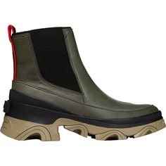 Sorel Brex Chelsea Boot - Women's Sporty Fall Boots With Rubber Sole, Sporty Walking Boots For Fall, Casual Green Boots With Lug Sole, Sporty Fall Boots With Contrast Sole, Winter Outdoor Boots With Contrast Sole, Outdoor Boots With Contrast Sole For Fall, Fall Outdoor Boots With Contrast Sole, Fall Walking Boots With Contrast Sole, High Heel Dress Boots