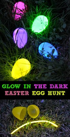 glow in the dark easter egg hunt is an easy and fun activity for kids to play with