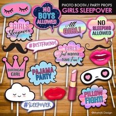 Sleepover Birthday Party, Girls Sleepover Party, Slumber Party Birthday, Sleepover Birthday, Pijama Party