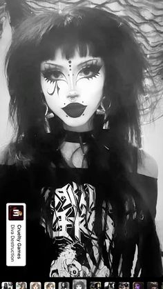 Goth 4th Of July Makeup, Traditional Gothic Makeup, Goth Makeup Traditional, Goth Trad Makeup, Trad Goth Makeup Black Women, Cute Gothic Makeup, Heavy Goth Makeup, Simple Trad Goth Makeup, Trad Goth Eye Makeup