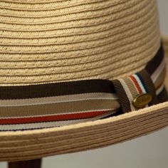 The Saint Martin Sewn Paper Short Brim Fedora is lightweight, stylish and easy to wear. Made from 100% Sewn Paper, this hat gives the perception of a straw hat without the rigidity. The extra short, upturn brim, is a different take on the trilby fedora and provides and uniquely stylish look all while keep true to the higher profile classic fedora crown. This hat comes with a faux leather inner sweat for ease of wear and comfortably. This hat comes in two great color options, Brown and Natural. Brim Upturn 1 3/4" Crown 4" Front 5" Side Features Two Great Color Options: Brown and Natural 100% Sewn Paper Cloth Hat Band Faux Leather inner sweat band Saint Martin Pin Sizes Medium - 7 to 7 1/8 Large - 7 1/4 to 7 3/8 Extra Large - 7 1/2 to 7 5/8 Sewn Paper, Trilby Fedora, Profile Classic, Upf Clothing, Outback Hat, Mens Hats Fashion, Hat Stores, Sweat Band, Fedora Hats