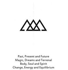 the cover of past, present and future magic, dreams and ternal body, soul and spirit change, energy and equilibium