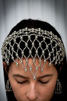 Beading Netting, Silver Caps, Pearl Collection, Gold Wash, Head Band, Gold Collection, The Hand, 22k Gold, Hand Beading