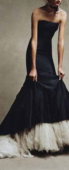 Gonna In Tulle, Party Kleidung, Black Wedding Dresses, Gorgeous Gowns, Black Wedding, Beautiful Gowns, Pretty Dresses, A Black