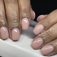 Short Coffin Nails Designs, Pedicure Designs Toenails, Nude Nail Designs, Gel Nails Diy, Work Nails, Short Square Acrylic Nails, Cute Gel Nails, Nails Only, Neutral Nails