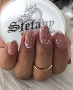 Elegant Wedding Nails, Elegant Touch Nails, Nails French Tips, Bridal Nail, Ideas Uñas, Stunning Nails, Geometric Nail, Nails Classy