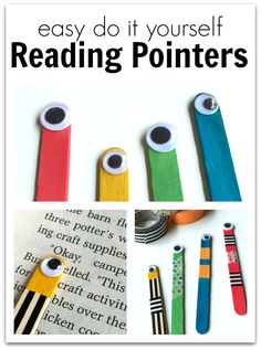 an easy and fun way to make your own reading pointers