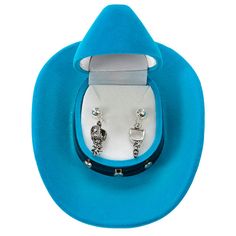 AWST Int'l Western Spur Earrings w/Colorful Cowboy Hat Gift Box | Breeches.com Western Spurs, Spurs Western, Hat Display, Future Wedding Plans, Western Wedding, Display Boxes, Cowboy Hat, Fine Jewellery Earrings, Earring Gifts