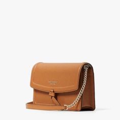 This Beautiful Bag Was Purchased In The Boutique, No The Outlet A Knot Embellishment At The Chic Front Flap Creates A Perfectly Poised Finish For A Versatile Crossbody Bag Shaped From Richly Pebbled Leather. Size Info 7 1/2"W X 5"H X 2"D. (Interior Capacity: Small.) 20 1/2" 24" Convertible Strap Drop 1 Lb Lined Leather Elegant Caramel Shoulder Bag, Elegant Caramel Shoulder Bag For Travel, Elegant Caramel Bag For Formal Occasions, Elegant Caramel Crossbody Shoulder Bag, Elegant Caramel Shoulder Bag With Detachable Strap, Elegant Kate Spade Brown Bag, Elegant Brown Kate Spade Bag, Classic Brown Kate Spade Shoulder Bag, Kate Spade Cameron Street