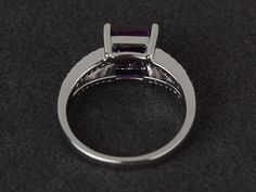 Welcome to my shop, you can find many beautiful gemstone jewelry here, and you also can ask for customized service. Main Stone: lab alexandrite, square cut, measures 7X7mm; Accent Stones: cz Metal: 925 sterling silver plated with rhodium. I also can provide metal options such as 14k solid yellow/white/rose gold Setting: prong setting More rings : https://www.etsy.com/shop/XCjewelryStudio?ref=hdr_shop_menu It's quite comfortable for wearing and suitable for all occasions (wedding, anniversary, Ch Square Cut Amethyst Ring For Anniversary, Silver Square Cut Gemstone Ring, Classic Purple Square Cut Jewelry, Split Shank Gemstone Ring, Elegant Purple Square-cut Jewelry, Mystic Topaz Engagement Ring, Elegant Square-cut Sapphire Ring In Sterling Silver, Square Cut Engagement Rings, Mystic Topaz Ring