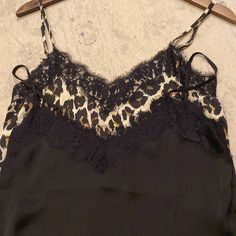 Selling As A Set. Black And Animal Print. Never Worn. Tag On Black Camisole But Tag Was Removed From Animal Print Camisole Adjustable Straps Black Sleeveless Camisole With Adjustable Straps, Spring Leopard Print Camisole Top, Summer Leopard Print Camisole Top, Leopard Print Camisole Top For Spring, Leopard Print Sleeveless Top With Built-in Bra, Summer Leopard Print Spaghetti Strap Top, Leopard Print Spaghetti Strap Tops For Summer, Leopard Print Spaghetti Strap Summer Top, Leopard Print Spaghetti Straps Top For Summer