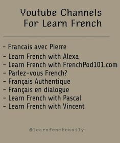 the french language is used to teach children how to learn french with this interactive video