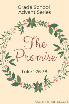 the promise luke 1 26 - 28 grade school adverts with holly wreath and red berries