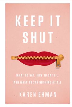 the book cover for keep it shut, with an image of a zipper on top