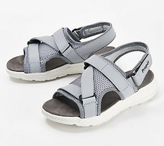 Add these sleek and stylish sandals to your repertoire of summertime kicks and get started on your sunny-season adventures. Comfy and sporty, they're ready for it all. From Propet. Sunny Season, Stylish Sandals, Sport Sandals, Sunnies, Fashion Shoes, Get Started, Sleek, Mesh, Sandals