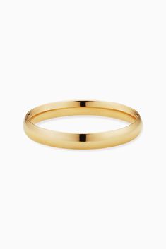 Whether you're looking for a classic band or saying "I do," our Forever Band Ring is the way to go. The polished solid gold band offers impressive shine, while the comfort fit design makes it an easy choice for daily wear. Slip on this timeless piece with any look to add instant elegance. Metal: 14k Solid Yellow Gold Dimensions: 3mm Width, Comfort Fit Available in Multiple Sizes Weight: 1.2 to 1.6 grams depending on size selected Construction: Tubing Origin: Crafted in Arezzo, Italy Classic Stackable Eternity Band For Promise, Modern 14k Gold Promise Bands, Timeless Polished Promise Band, Timeless Promise Band With Polished Finish, 14k Gold Thick Band For Promise, Thick Band 14k Gold Promise Ring, Timeless Yellow Gold Stackable Promise Rings, Classic Promise Ring With Thick Band, Classic Round Band Promise Jewelry