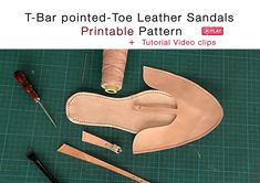 This is a downloadable PDF file (22 pages) with 7 sizes pattern contains step-by-step instructions that will teach you how to make a pair of simple, leather sandals. It's suitable for those that want to make a pair of leather sandals.Patterns for women's EU size 36,37,38,39,40,41and 42 are included. (See Shoes Guide Chart) This Leather Sandal Pattern can make your free time fun! You can make your own pairs of sandals at home by yourself or with friends. The PDF file includes: - Printing instruct Make Your Own Shoes, Shoes Guide, Make Shoes, Sandals Patterns, Leather Wallet Pattern, Simple Leather, Shoe Last, Shoe Pattern, Pattern Steps