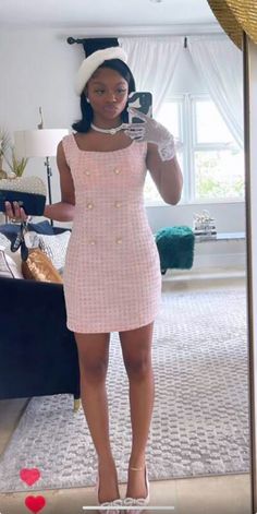 Tea Party Ideas Black Women, Aesthetic Tea Party Outfit, Paris Tea Party Outfit, Black And White Tea Party Outfit, Women Tea Party Outfits, Pink Tea Party Outfit, Classy Tea Party Outfit, Classy Dress Outfits Black Women, A Night In Paris Theme Outfit