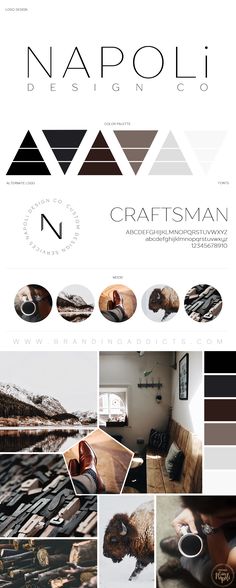 the website design for nappoli designs co