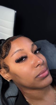 Lash Extensions Styles Black Women Cat Eye, Short Fluffy Eyelash Extensions, Short Lash Extensions Volume, Short Mink Lashes, Wispy Volume Lash Extensions, Prom Lashes, Birthday Lashes, Rich Off Lashes