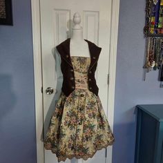 #ad Find ideas and inspiration for NWT Black Sugary Tea (S) Vintage Floral Dress with Brown Bodice Lolita Halloween, Fashion Women's Dresses Vintage Floral Dress, Decorative Buttons, Halloween Fashion, Soft Colors, Women's Fashion Dresses, Women's Dresses, Classic Looks, Vintage Floral, Floral Dress