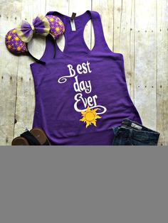 etsy little Disney Shirts For Women, Tangled Disney, Rapunzel Disney, Disney Tank Tops, Disney Tanks, Diy Disney Shirts, Womens Disney Shirts, Disney Inspired Outfits