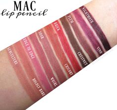 Mac Lip Pencil Swatches, Mac Lipliner Swatch, Mac Chicory Lip Liner, Mac Lip Liner Swatches, Mac Plum Lip Liner, Mac Cork Lip Liner, Lip Liner Swatches, Mac Swatches, Whirl Lip Liner