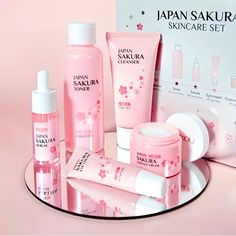 5-Pack Firm Eye Cream: Advanced Formula For Dark Circle Reduction And Skin Firming Skin Care Set. Message Me For Bunding Japan Sakura, Makeup Hacks Beauty Secrets, Face Care Routine, Makeup Accesories, Skin Secrets, Brighten Skin Tone, Skin Care Kit, Cosmetic Skin Care, Drawings Simple