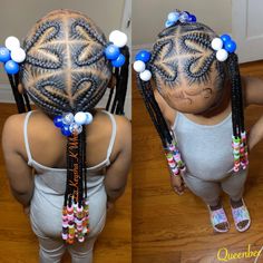 Three Ponytail Braids For Kids, Girl Hairstyles Kids Black Little Natural Hair, Kidsbraids Hairstyles With Beads, Braided Hairstyles Money Sign, Kid Braid Styles Black Children Hair, Baked Bbq Chicken Sides, Kid Heart Braid Styles, Heart Hair Braids, Hairstyles For Little Black Girls Easy Braided